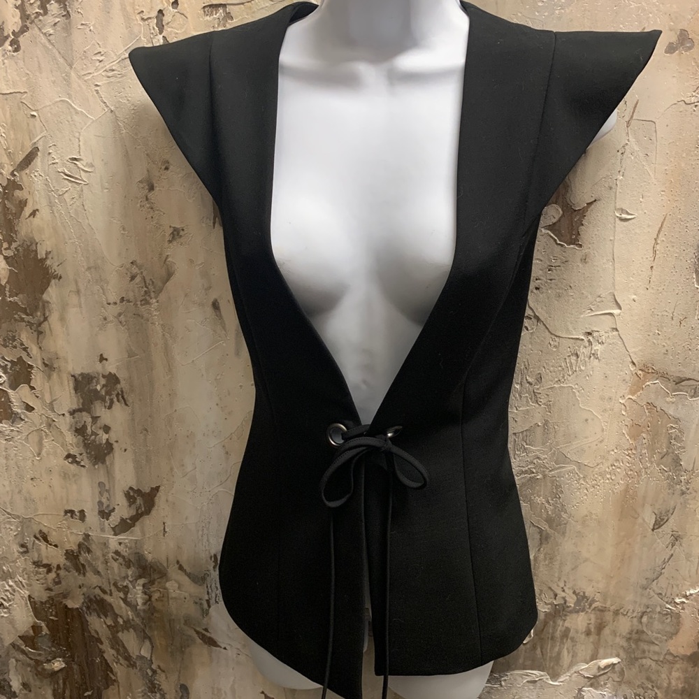 BCBGMaxAzria Open Front Vest